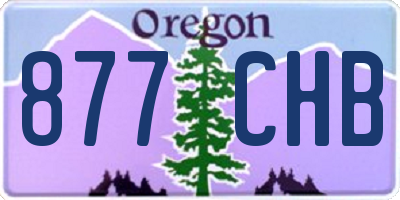 OR license plate 877CHB