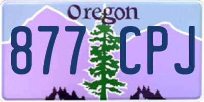 OR license plate 877CPJ