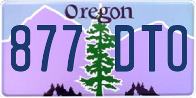 OR license plate 877DTO