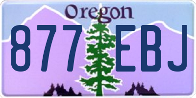 OR license plate 877EBJ