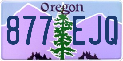 OR license plate 877EJQ