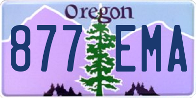 OR license plate 877EMA
