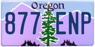 OR license plate 877ENP