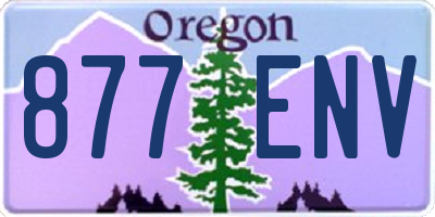 OR license plate 877ENV