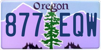 OR license plate 877EQW