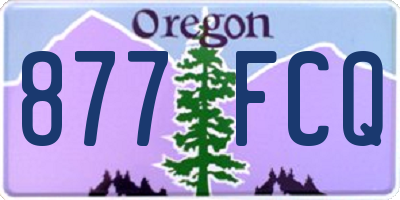 OR license plate 877FCQ