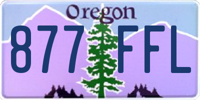 OR license plate 877FFL
