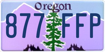 OR license plate 877FFP