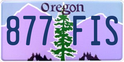 OR license plate 877FIS