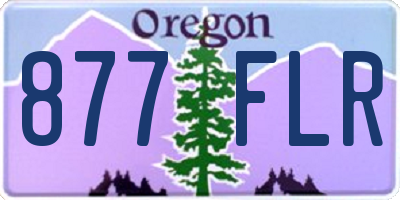 OR license plate 877FLR