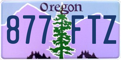 OR license plate 877FTZ