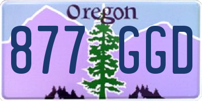 OR license plate 877GGD