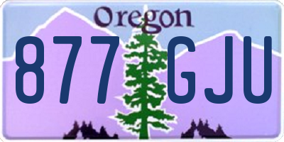 OR license plate 877GJU