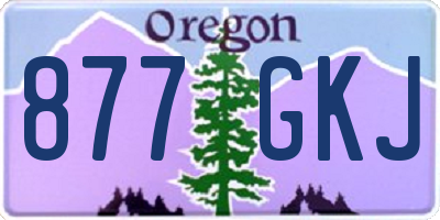 OR license plate 877GKJ