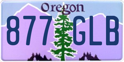OR license plate 877GLB
