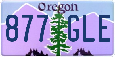 OR license plate 877GLE