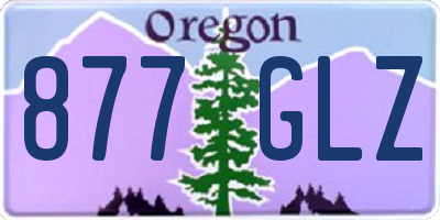 OR license plate 877GLZ
