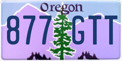 OR license plate 877GTT