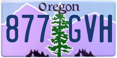 OR license plate 877GVH
