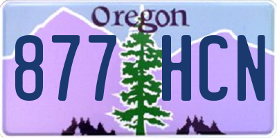 OR license plate 877HCN
