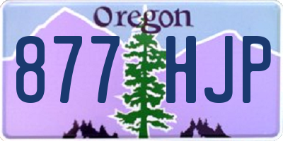 OR license plate 877HJP