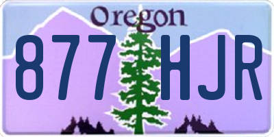 OR license plate 877HJR