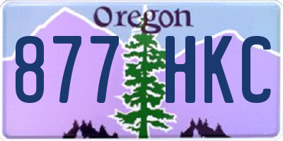 OR license plate 877HKC