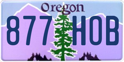 OR license plate 877HOB