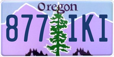 OR license plate 877IKI