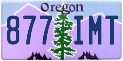 OR license plate 877IMT