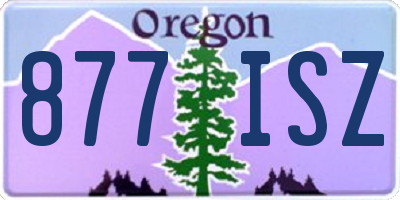 OR license plate 877ISZ