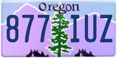 OR license plate 877IUZ
