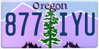 OR license plate 877IYU