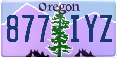 OR license plate 877IYZ
