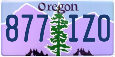 OR license plate 877IZO