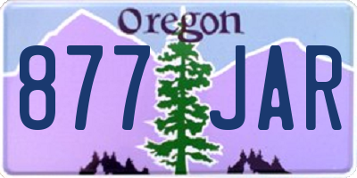 OR license plate 877JAR