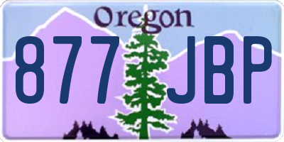 OR license plate 877JBP