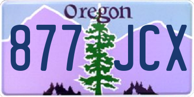 OR license plate 877JCX