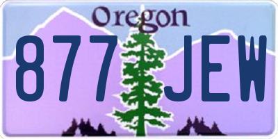 OR license plate 877JEW