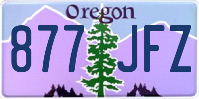 OR license plate 877JFZ