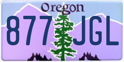 OR license plate 877JGL