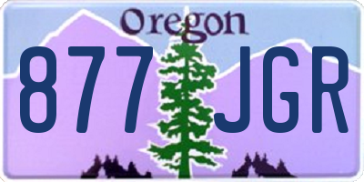 OR license plate 877JGR