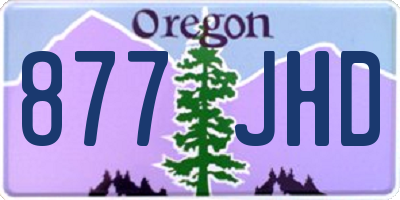 OR license plate 877JHD