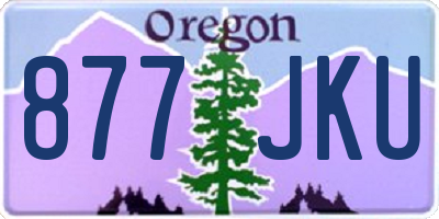 OR license plate 877JKU