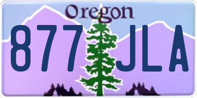 OR license plate 877JLA