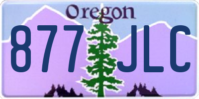 OR license plate 877JLC