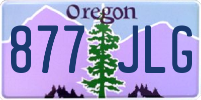 OR license plate 877JLG