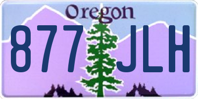 OR license plate 877JLH