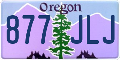 OR license plate 877JLJ