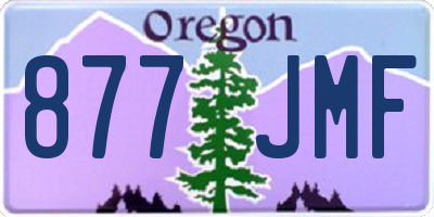 OR license plate 877JMF